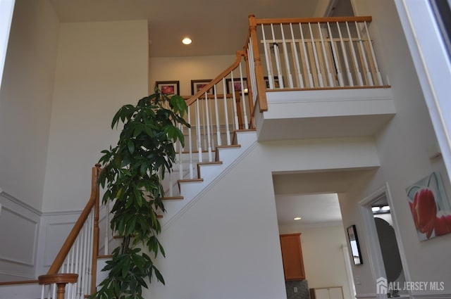 12 Sunny Ct, Monroe, NJ 08831 - stairs with recessed lighting