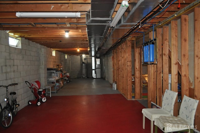 12 Sunny Ct, Monroe, NJ 08831 - below grade area featuring concrete block wall