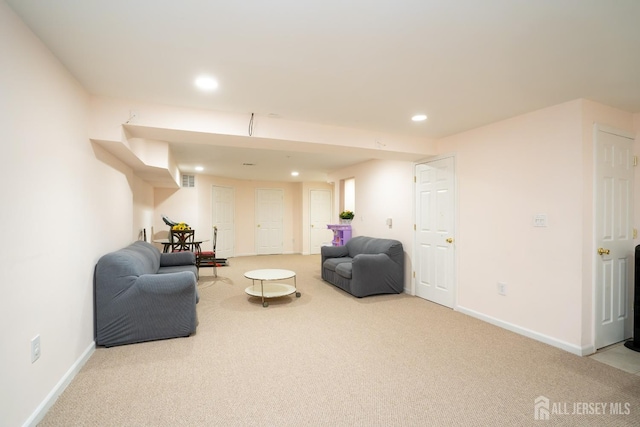 908 Blossom Cir S, Brunswick, NJ 08810 - living area with carpet and recessed lighting