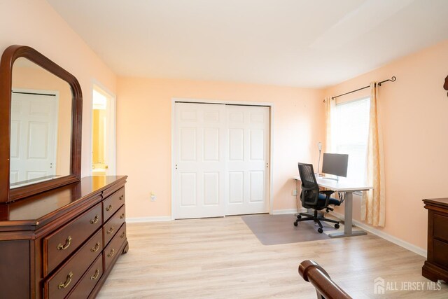 908 Blossom Cir S, Brunswick, NJ 08810 - office with light wood-style flooring and baseboards