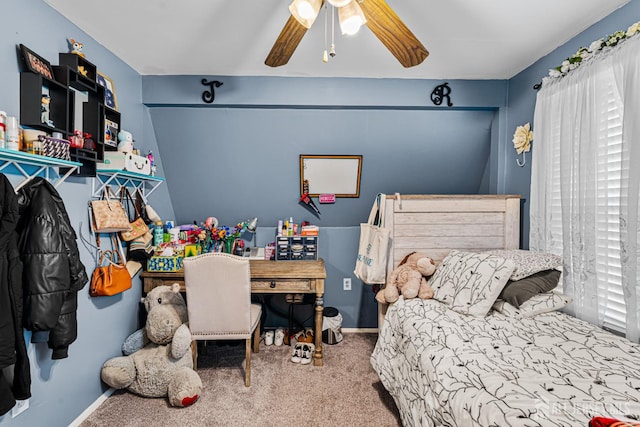 249 Garfield Ave, Old Bridge, NJ 08879 - bedroom featuring carpet floors, baseboards, and ceiling fan