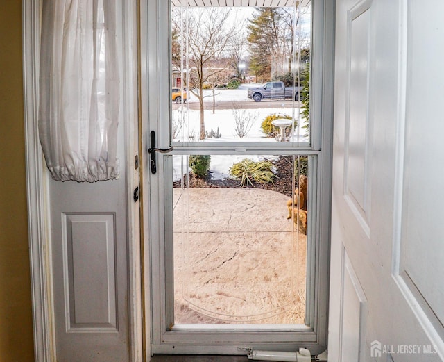 view of doorway to outside