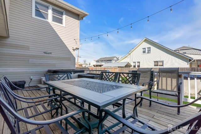 318 Bayview Ave, Union Beach, NJ 07735 - deck featuring a fenced backyard and outdoor dining space