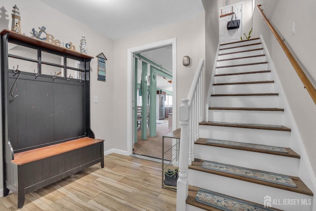 318 Bayview Ave, Union Beach, NJ 07735 - mudroom featuring wood finished floors and baseboards