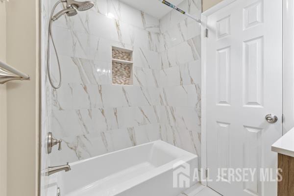 2164 Whitehorse Hamilton Square Rd, Hamilton, NJ 08690 - bathroom with vanity and washtub / shower combination