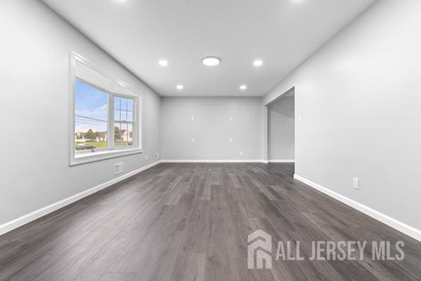 2164 Whitehorse Hamilton Square Rd, Hamilton, NJ 08690 - empty room featuring recessed lighting and dark wood finished floors