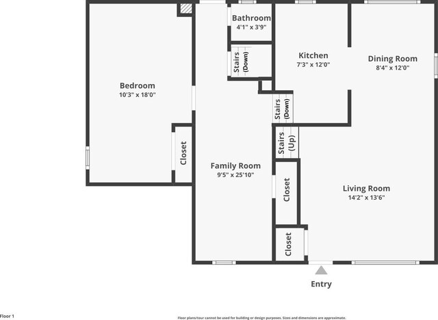 315 D St, Middlesex, NJ 08846 - room layout