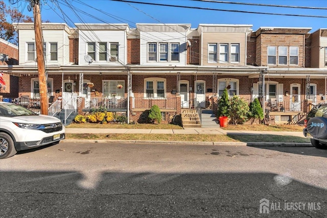 multi unit property with covered porch