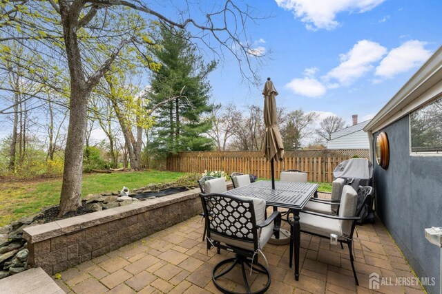 341 Ellis Pkwy, Piscataway, NJ 08854 - view of patio / terrace featuring outdoor dining area