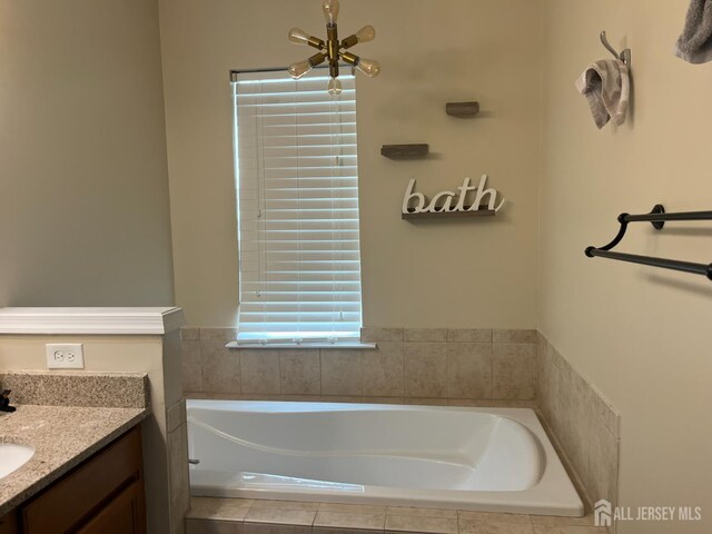 1425 Hudson Cir, Highland Park, NJ 08904 - full bathroom with a bath and vanity