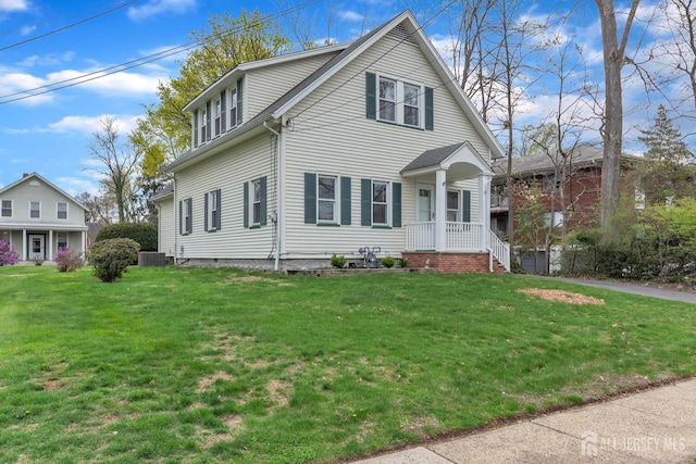 55 Leland Ave, Plainfield, NJ 07062 - view of front facade featuring a front lawn