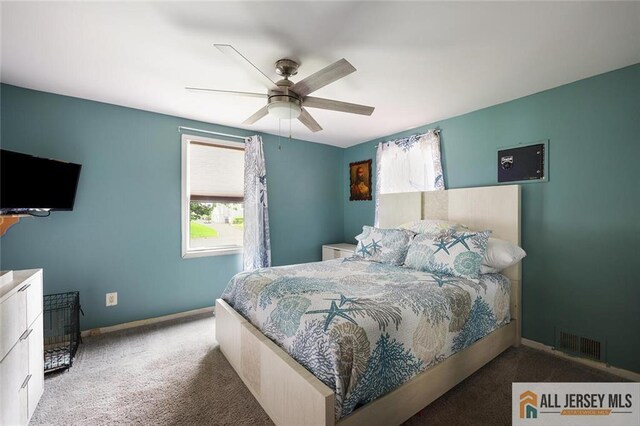 53 Second St, Edison, NJ 08837 - bedroom featuring carpet flooring and a ceiling fan
