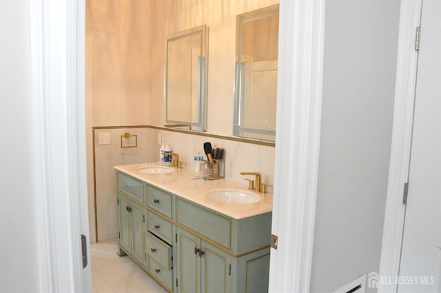 260 Church Ln, North Brunswick, NJ 08902 - bathroom with double vanity