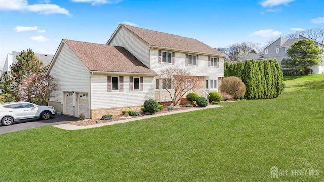 415 Spotswood Englishtown Rd, Monroe, NJ 08831 - view of front of property featuring driveway, a front lawn, and an attached garage