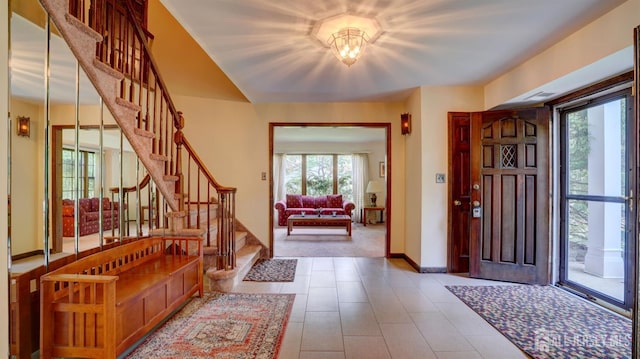 9 Toby Ter, Monroe, NJ 08831 - foyer entrance with stairs and baseboards