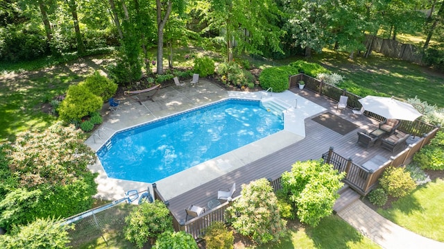 9 Toby Ter, Monroe, NJ 08831 - view of swimming pool with a deck
