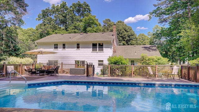 9 Toby Ter, Monroe, NJ 08831 - view of pool featuring a wooden deck and outdoor lounge area