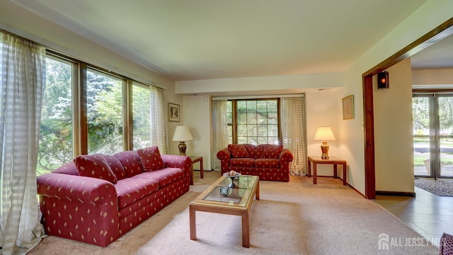 9 Toby Ter, Monroe, NJ 08831 - tiled living room with plenty of natural light