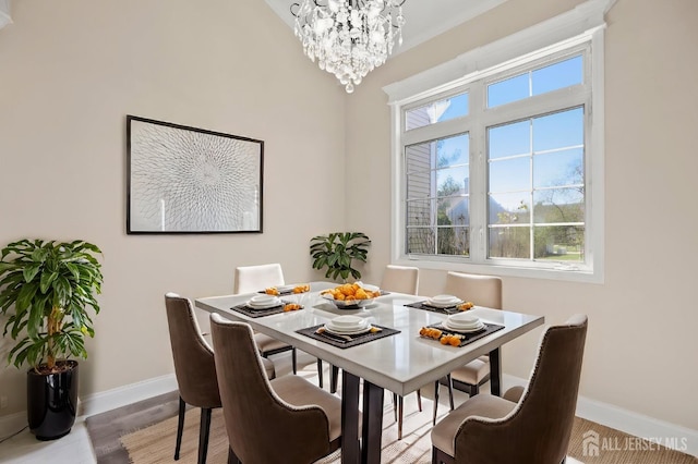 77 Winthrop Rd Unit C, Monroe Township, NJ 08331 - dining room with an inviting chandelier and baseboards