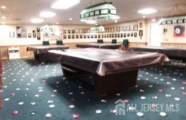 77 Winthrop Rd Unit C, Monroe Township, NJ 08331 - recreation room with carpet flooring and billiards