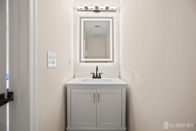 77 Winthrop Rd Unit C, Monroe Township, NJ 08331 - bathroom featuring visible vents and vanity