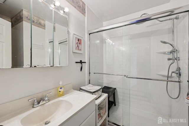 160 Goldmine Ln, Old Bridge, NJ 08857 - full bathroom with a stall shower and vanity
