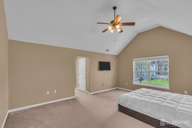 4 Angelina Ct, Monroe, NJ 08831 - bedroom featuring lofted ceiling, carpet flooring, baseboards, and a ceiling fan
