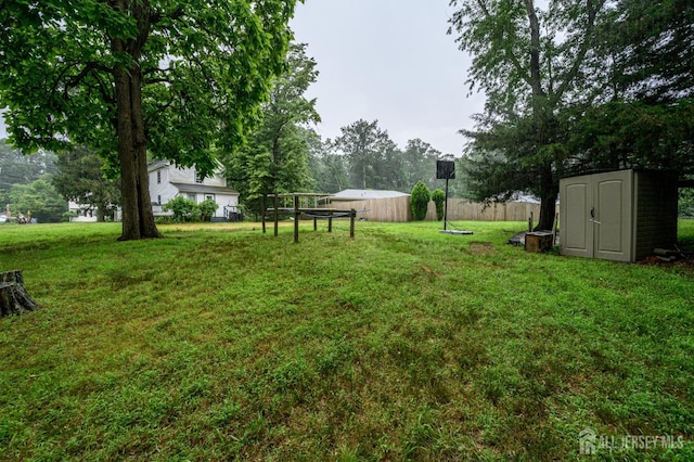 45 Lake Ave, Helmetta, NJ 08828 - view of yard with a storage shed