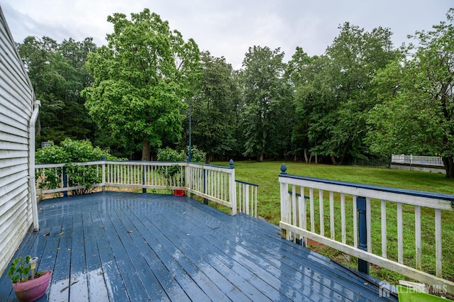 45 Lake Ave, Helmetta, NJ 08828 - deck featuring a yard