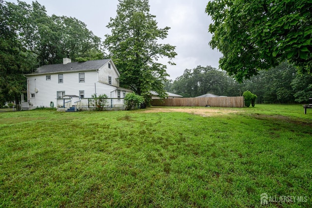 45 Lake Ave, Helmetta, NJ 08828 - view of yard with a deck
