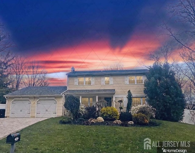 18 Timber Rd, East Brunswick, NJ 08816 - traditional-style home featuring a garage, driveway, and a lawn