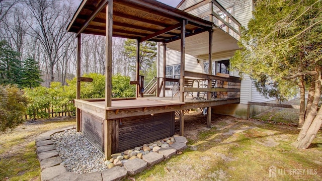 view of wooden terrace