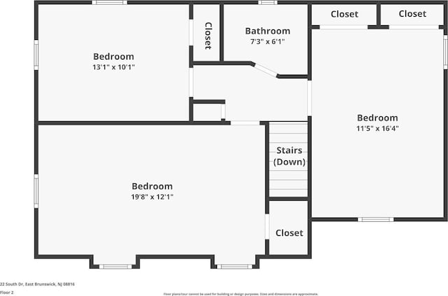 22 S Drive E, Brunswick, NJ 08816 - room layout