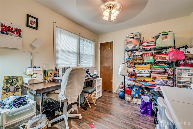 10 Ginesi Ct, Metuchen, NJ 08840 - office area with wood finished floors and a ceiling fan