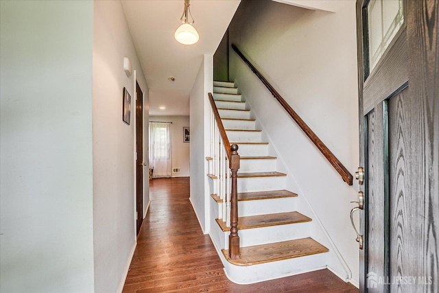 10 Ginesi Ct, Metuchen, NJ 08840 - stairs featuring wood finished floors and baseboards