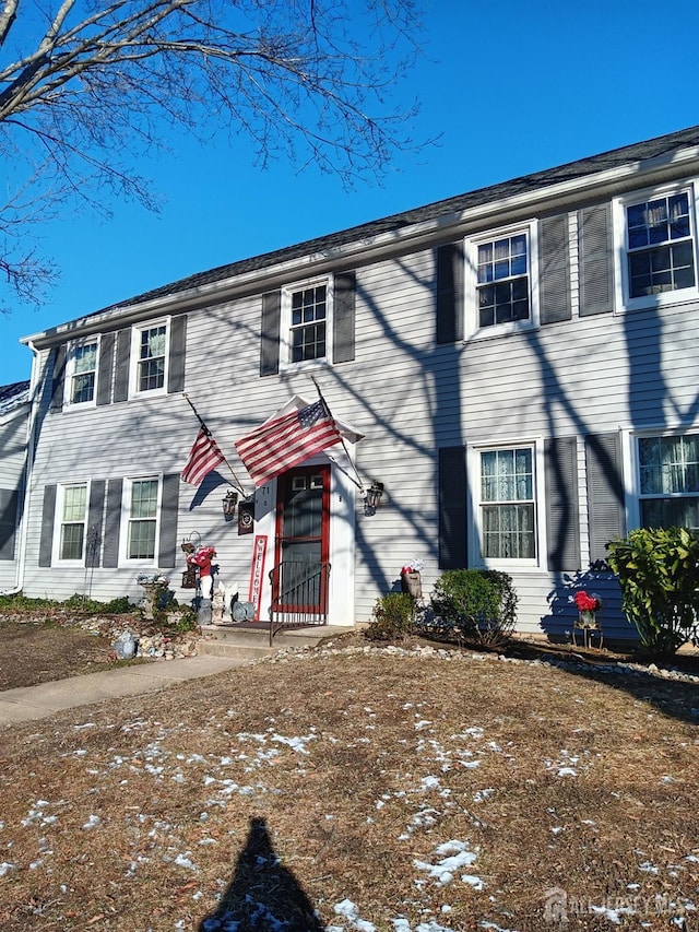 view of colonial home