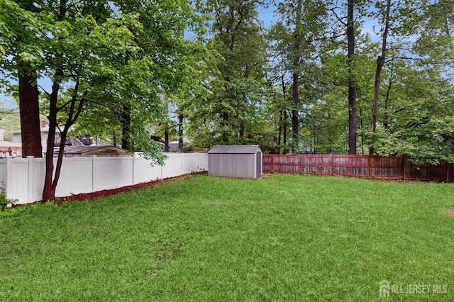 612 Magnolia Rd, North Brunswick, NJ 08902 - view of yard featuring a storage shed and an outdoor structure