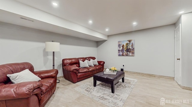 612 Magnolia Rd, North Brunswick, NJ 08902 - living area with recessed lighting and baseboards