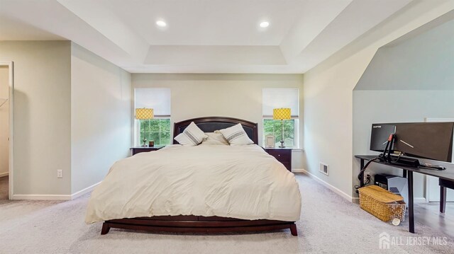 612 Magnolia Rd, North Brunswick, NJ 08902 - bedroom with multiple windows, carpet, baseboards, and recessed lighting
