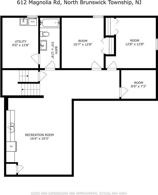 612 Magnolia Rd, North Brunswick, NJ 08902 - property floor plan