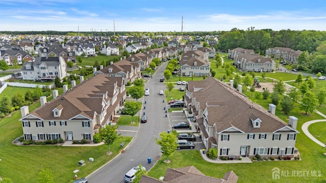 aerial view of residential area