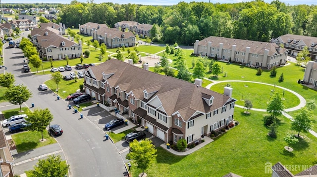 aerial view of residential area