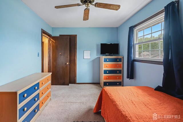 1208 Omaha Rd, North Brunswick, NJ 08902 - carpeted bedroom with a ceiling fan