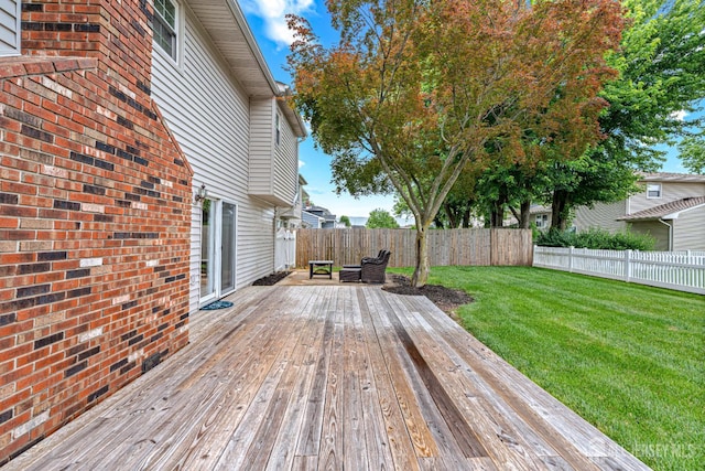 1208 Omaha Rd, North Brunswick, NJ 08902 - deck with a fenced backyard