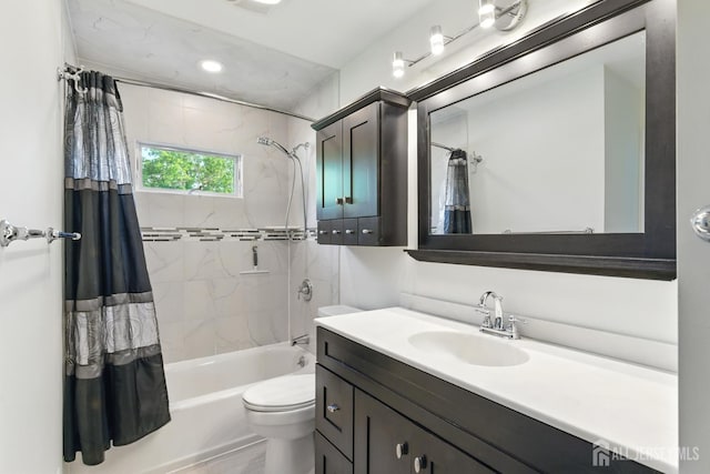 1682 Taylor Dr, North Brunswick, NJ 08902 - full bathroom featuring vanity and shower / bath combination with curtain