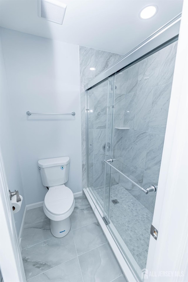 372-B Duranta Plz, Monroe, NJ 08831 - bathroom with marble finish flooring and a stall shower