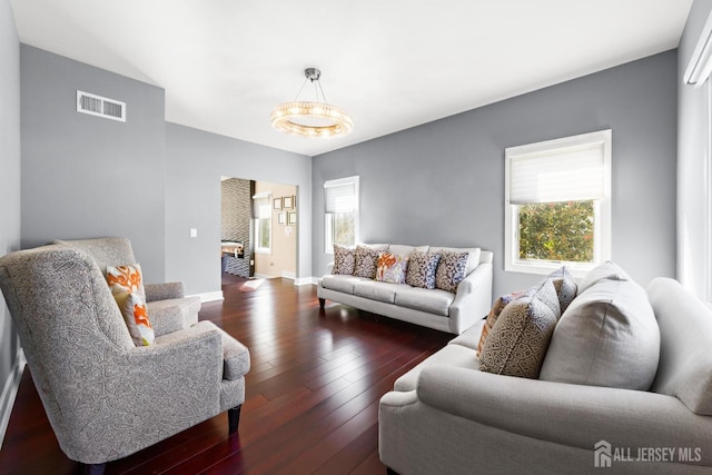 6 Alex Ct, Monroe, NJ 08831 - living area with hardwood / wood-style flooring and baseboards