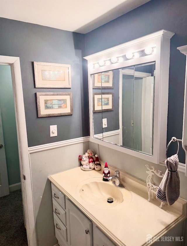 bathroom featuring vanity