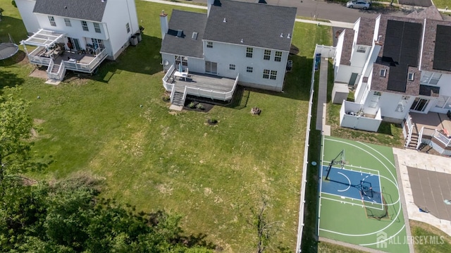 46 Carriage Dr, Piscataway, NJ 08854 - aerial perspective of suburban area