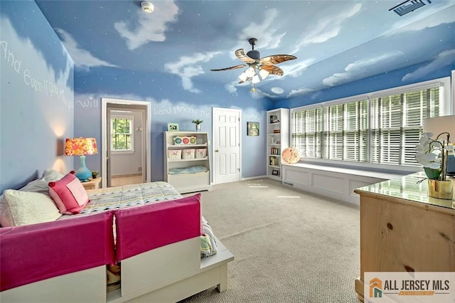 35 Parkview Rd, Cranbury, NJ 08512 - bedroom featuring carpet floors and a ceiling fan